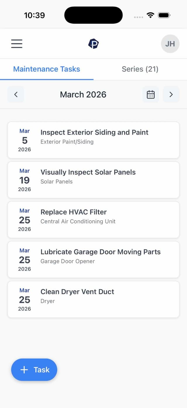 Properteer iOS App - Maintenance Tasks
