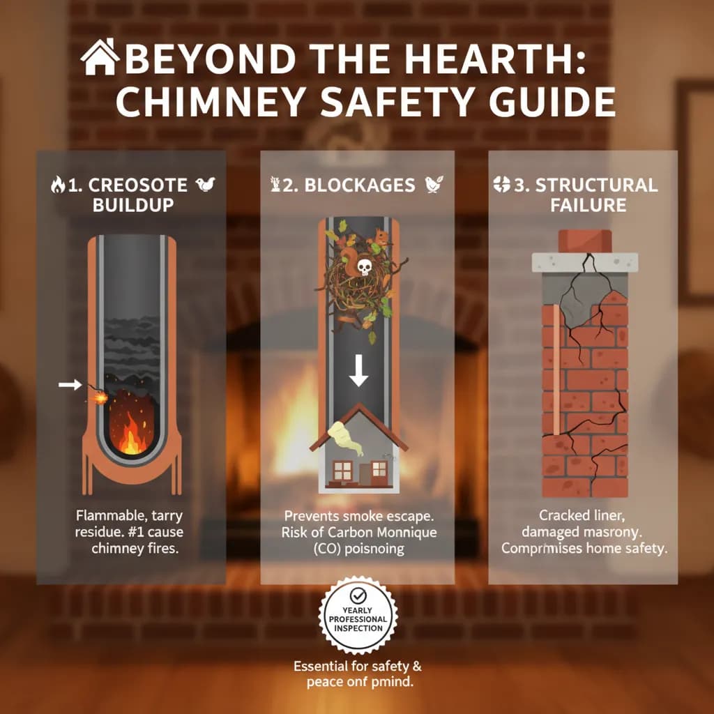 A cozy fire is wonderful, but a safe chimney is essential.